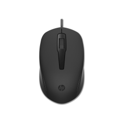 Raton hp 150 wired optico 1600 dpi 3 botones con cable color negro