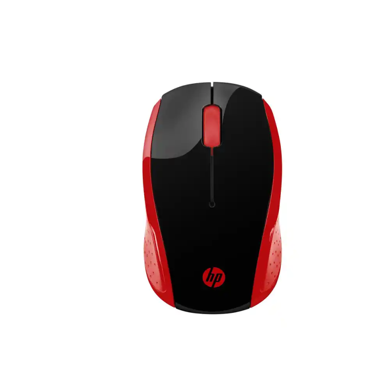 Raton hp 200 inalambrico optico 1000 dpi 2 botenes color rojo