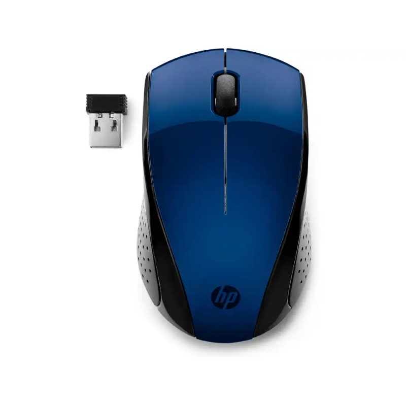 Raton hp 220 lumiere inalambrico 1600 dpi 3 botones color azul