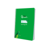 Cuaderno espiral liderpapel din a5 pautaguia tapa blanda 40h 75gr cuadro pautado 5mm color verde