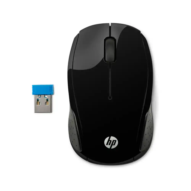 Raton hp 200 inalambrico optico 1000 dpi 2 botenes color negro
