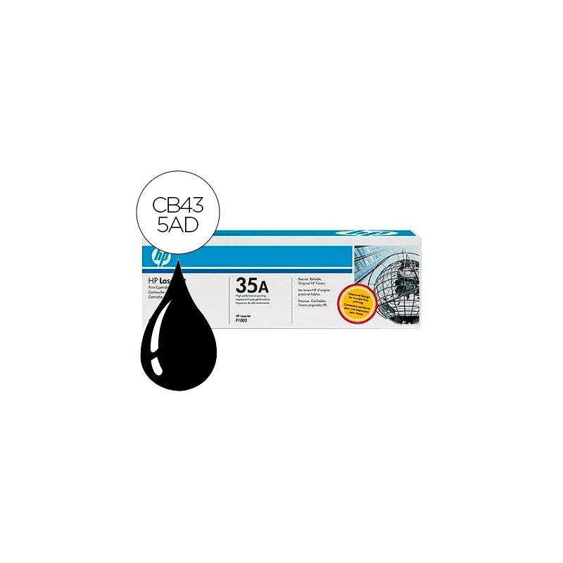 Toner hp laserjet cb435ad negro 1500 pag pack 2