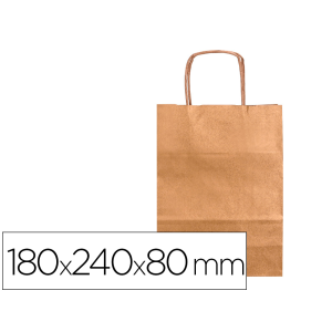 Bolsa papel q-connect kraft...