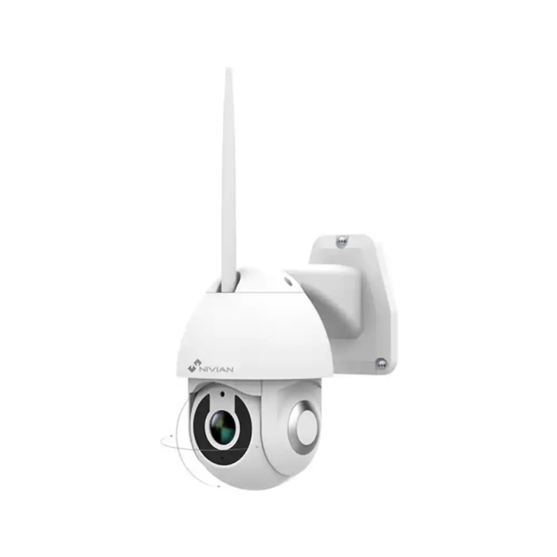 Camara de vigilancia nivian rotativa 2k color blanco