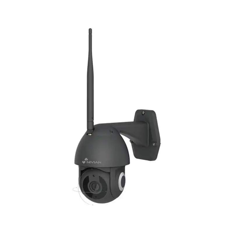 Camara de vigilancia nivian rotativa 2k color negro