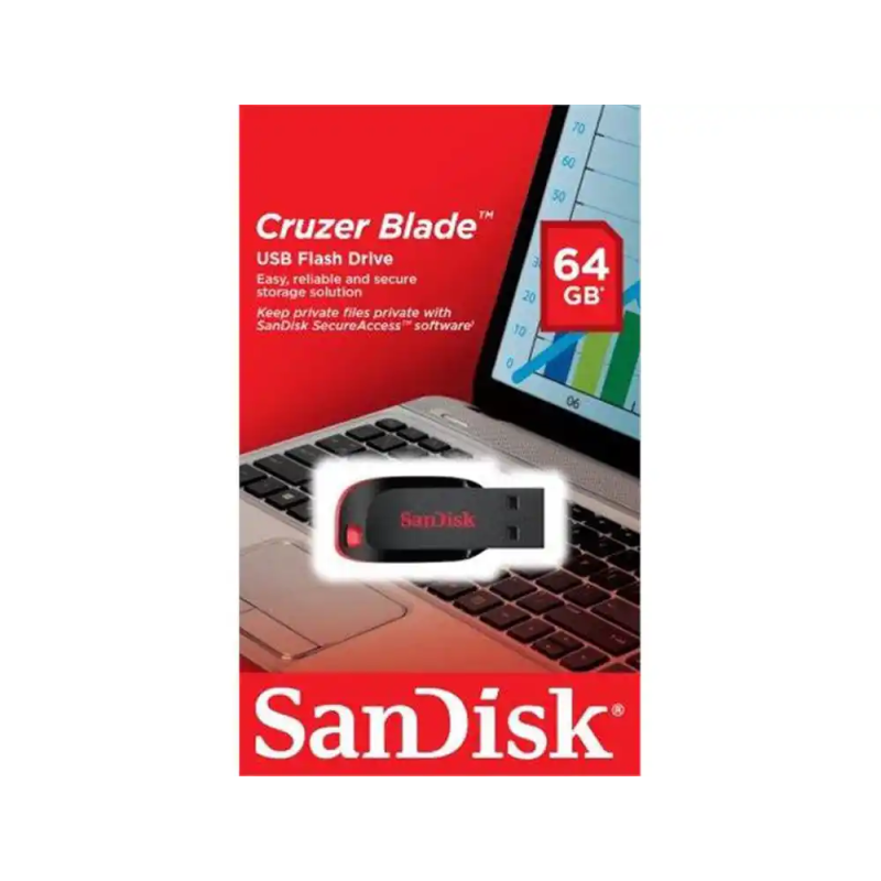 Memoria sandisk usb cruzer blade 64gb