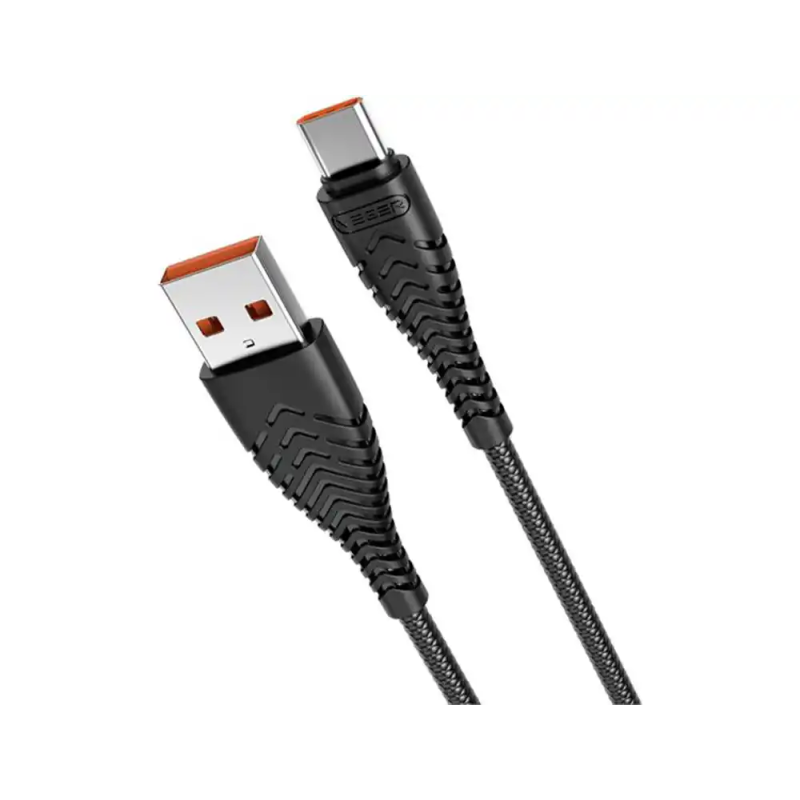 Cable usb 2.0 veger usb-a a usb-c longitud 1,2 mt color negro