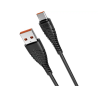 Cable usb 2.0 veger usb-a a usb-c longitud 1,2 mt color negro