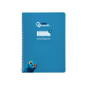 Cuaderno espiral liderpapel a4 pautaguia tapa blanda 80h 75gr cuadro pautado 3mm color azul