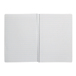 Cuaderno espiral liderpapel a4 pautaguia tapa blanda 80h 75gr cuadro pautado 3mm color azul
