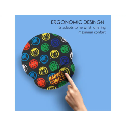Alfombrilla para raton wondee gel ergonomica marvel comics