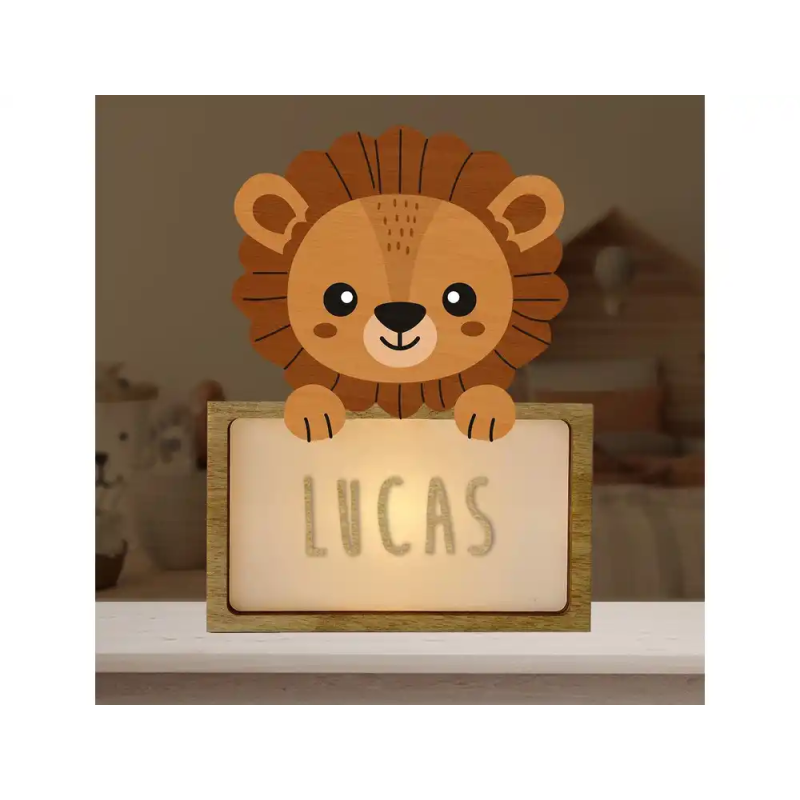 Lampara vintiun personalizable little lion