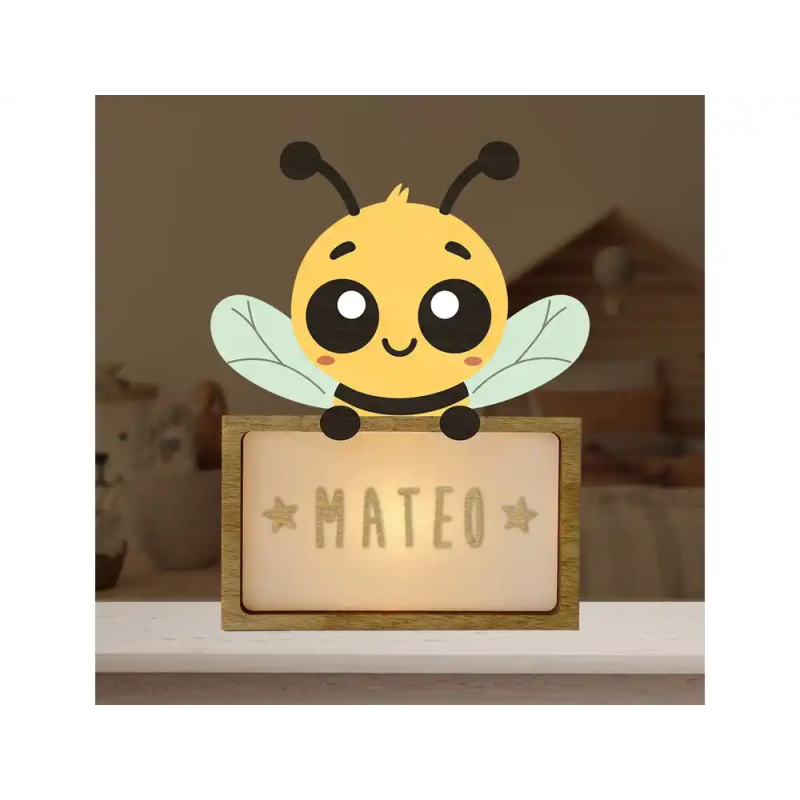 Lampara vintiun personalizable little bee