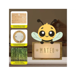 Lampara vintiun personalizable little bee