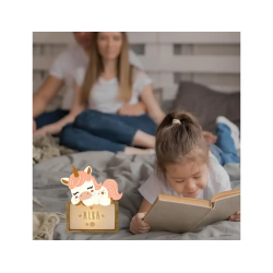 Lampara vintiun personalizable little sleeping unicorn