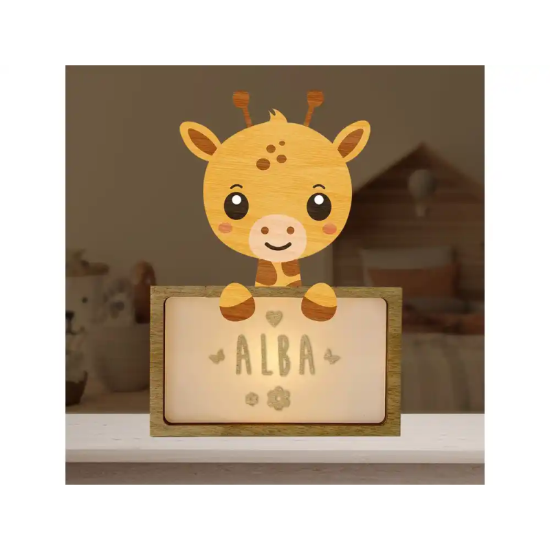 Lampara vintiun personalizable little giraffe