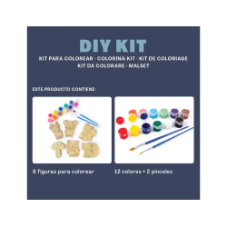 Kit para colorear vintiun forest animals