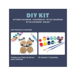 Kit para colorear vintiun christmas balls