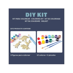 Kit para colorear vintiun dino