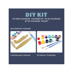 Kit para colorear vintiun airplane