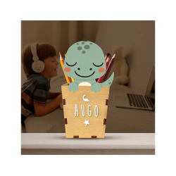 Cubilete portalapices vintiun personalizable dino