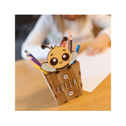 Cubilete portalapices vintiun personalizable bee