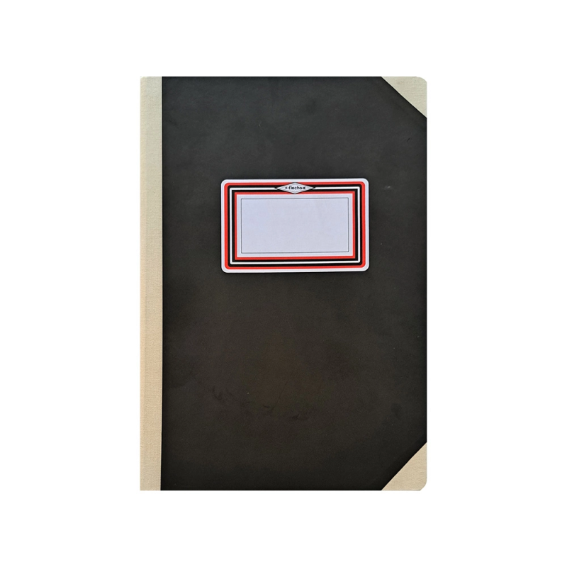 Libro cartone cosido fernandes flecha din a5+ liso 50 hojas 100 gr negro