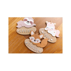 Placa de pared vintiun personalizable unicorn