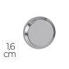 Iman maul cilindrico de neodimio 1,6 cm peso max. 5 kg diametro color plata
