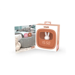 Despertador billy con luz de noche caramel