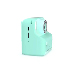 Camara mob con impresion instantanea turquesa