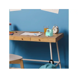 Camara mob con impresion instantanea turquesa