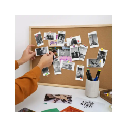 Camara mob con impresion instantanea turquesa