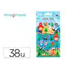 Pegatinas imaginovo cute animales bosque con relieve 190x105 mm en blister