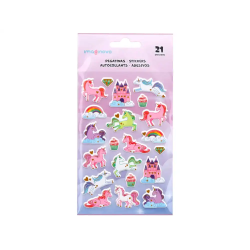 Pegatinas imaginovo unicornios magic dreams con relieve 190x105 mm en blister