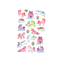 Pegatinas imaginovo unicornios magic dreams con relieve 190x105 mm en blister