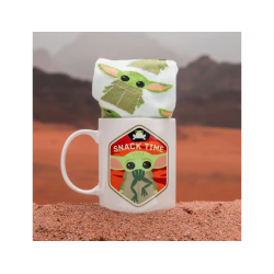 Set mandalorian calcetines y taza baby yoda the mandalorian
