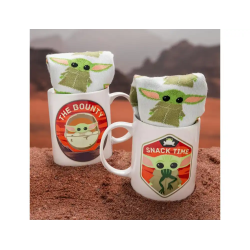 Set mandalorian calcetines y taza baby yoda the mandalorian