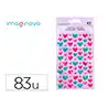 Pegatinas imaginovo corazones magic dreams con relieve 190x105 mm en blister
