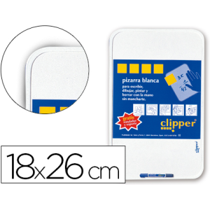 Pizarra blanca clipper...