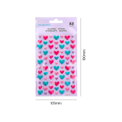 Pegatinas imaginovo corazones magic dreams con relieve 190x105 mm en blister