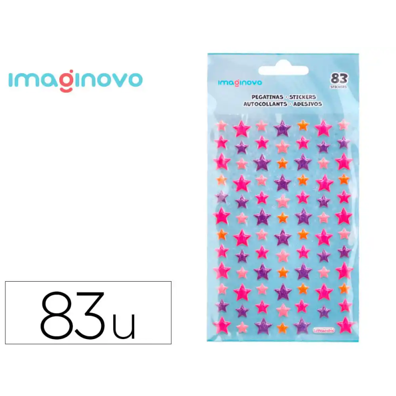 Pegatinas imaginovo estrellas magic dreams con relieve 190x105 mm en blister