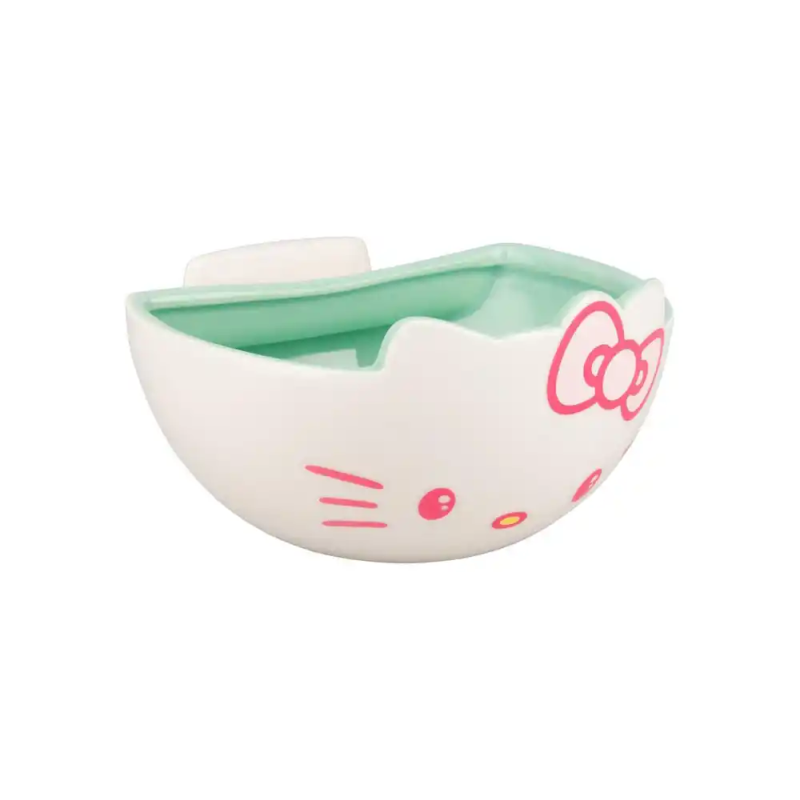 Cuenco con soporte para movil hello kitty para snack