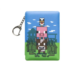 Bloc de notas minecraft hinchado con llavero