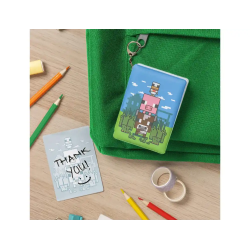 Bloc de notas minecraft hinchado con llavero