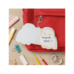 Bloc de notas mini esponjoso harry potter con llavero hedwig