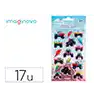 Pegatinas imaginovo kids carreras goma eva 190x105 mm en blister