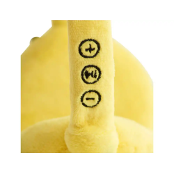 Auriculares squishmallows bluetooth de peluche sunny