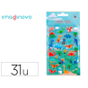 Pegatinas imaginovo kids dinosaurios goma eva 190x105 mm en blister