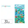 Pegatinas imaginovo kids dinosaurios goma eva 190x105 mm en blister